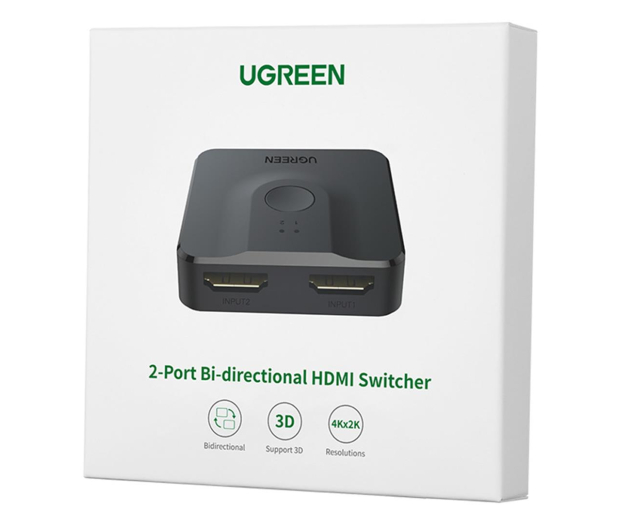 UGREEN Switch HDMI/ 2 x HDMI 4K 60Hz 6957303804351 - 1200837 - zdjęcie 3